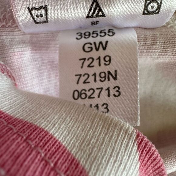 Hanna Andersson size 5 crossover Fresh Pink Long John Pajama TOP ONLY - Picture 4 of 5